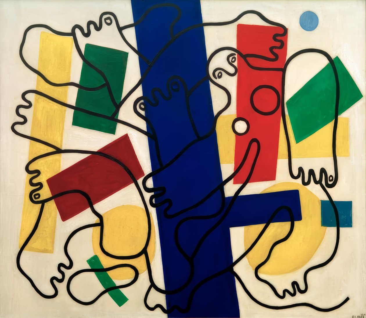 Dois acrobatas (mergulhadores) de Fernand Leger