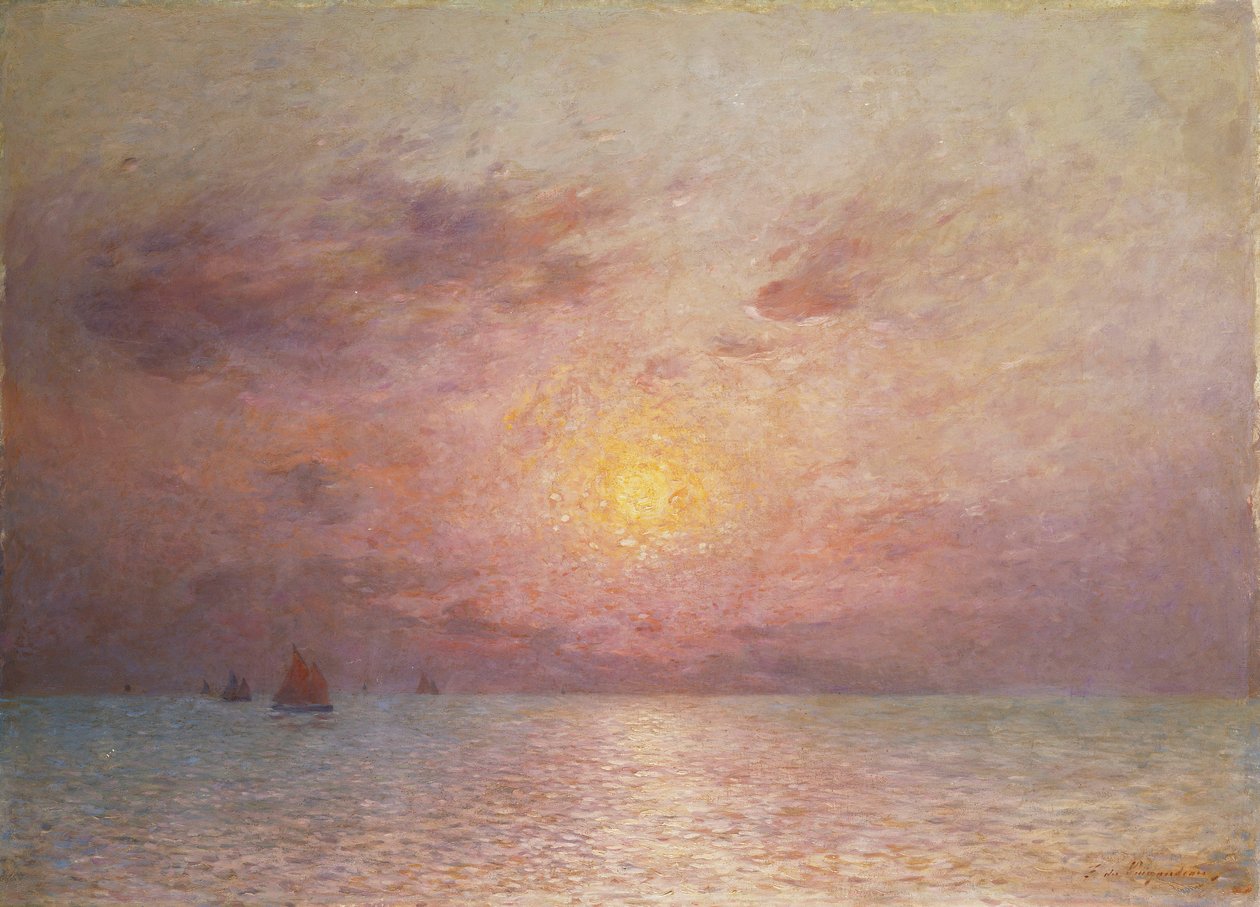 Navegando no Mar, à Noite; Veleiros no mar, noite de Fernand Loyen du Puigaudeau