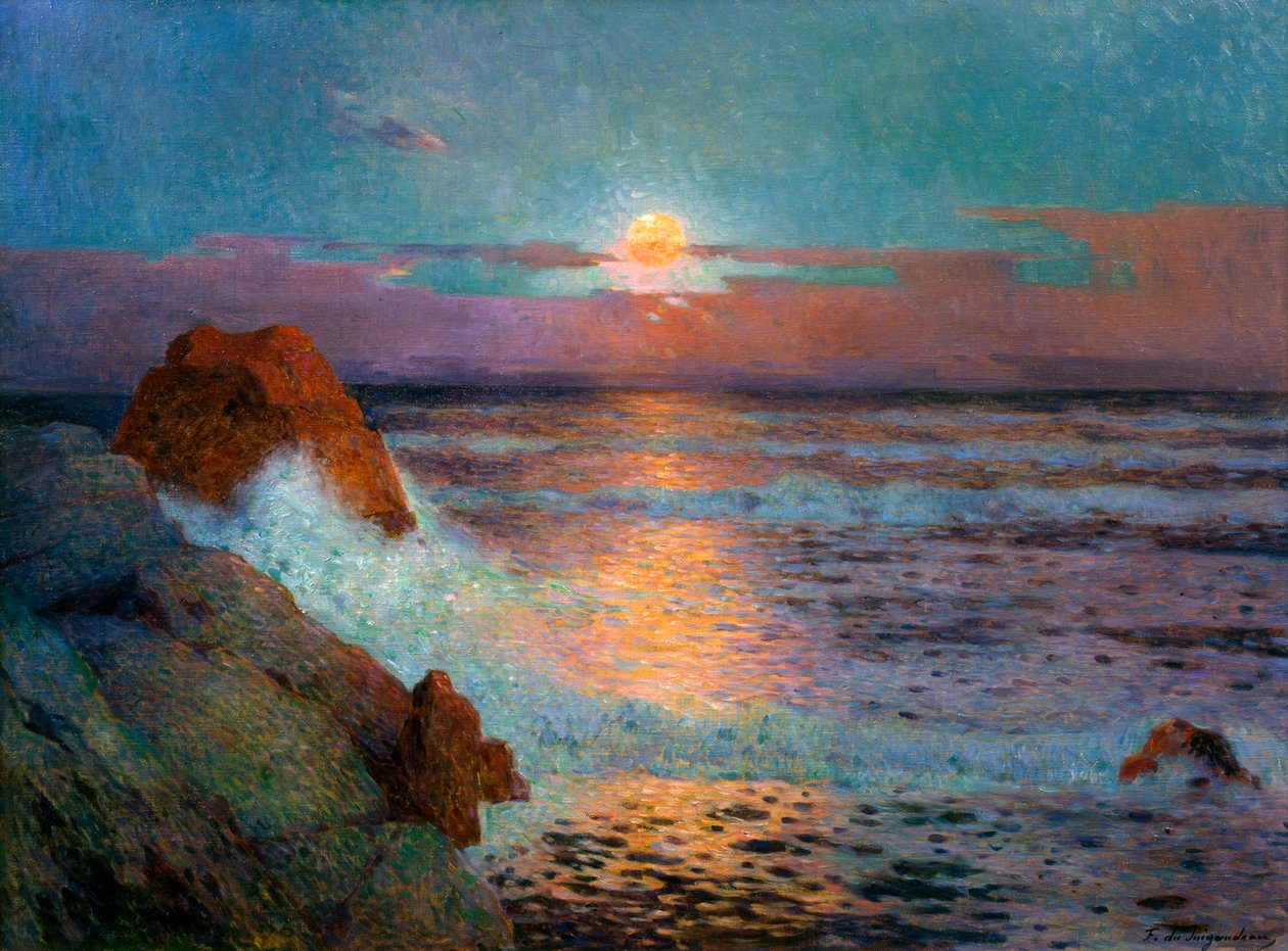 Pôr do sol junto ao mar, 1925 de Fernand Loyen du Puigaudeau