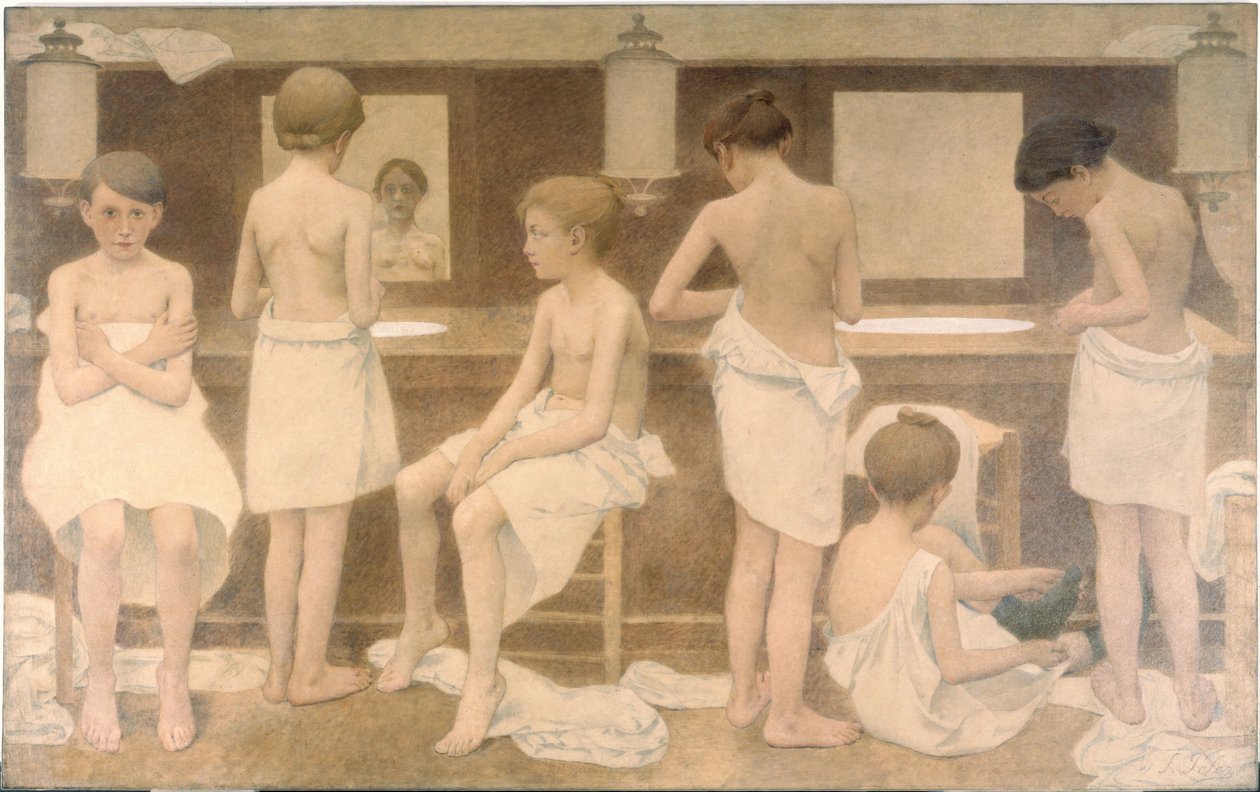 Les Petites Figurantes, entre 1911 e 1913 (óleo sobre tela) de Fernand Pelez