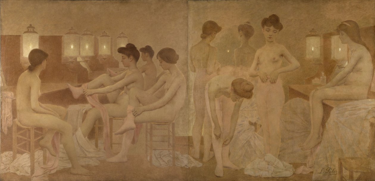 As Bailarinas, entre 1905 e 1909 (óleo sobre tela) de Fernand Pelez