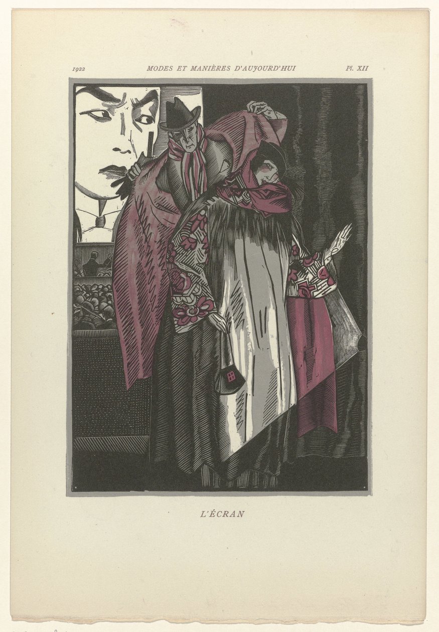 Modas e maneiras de hoje, 1922, Pl. 12: A tela de Fernand Siméon