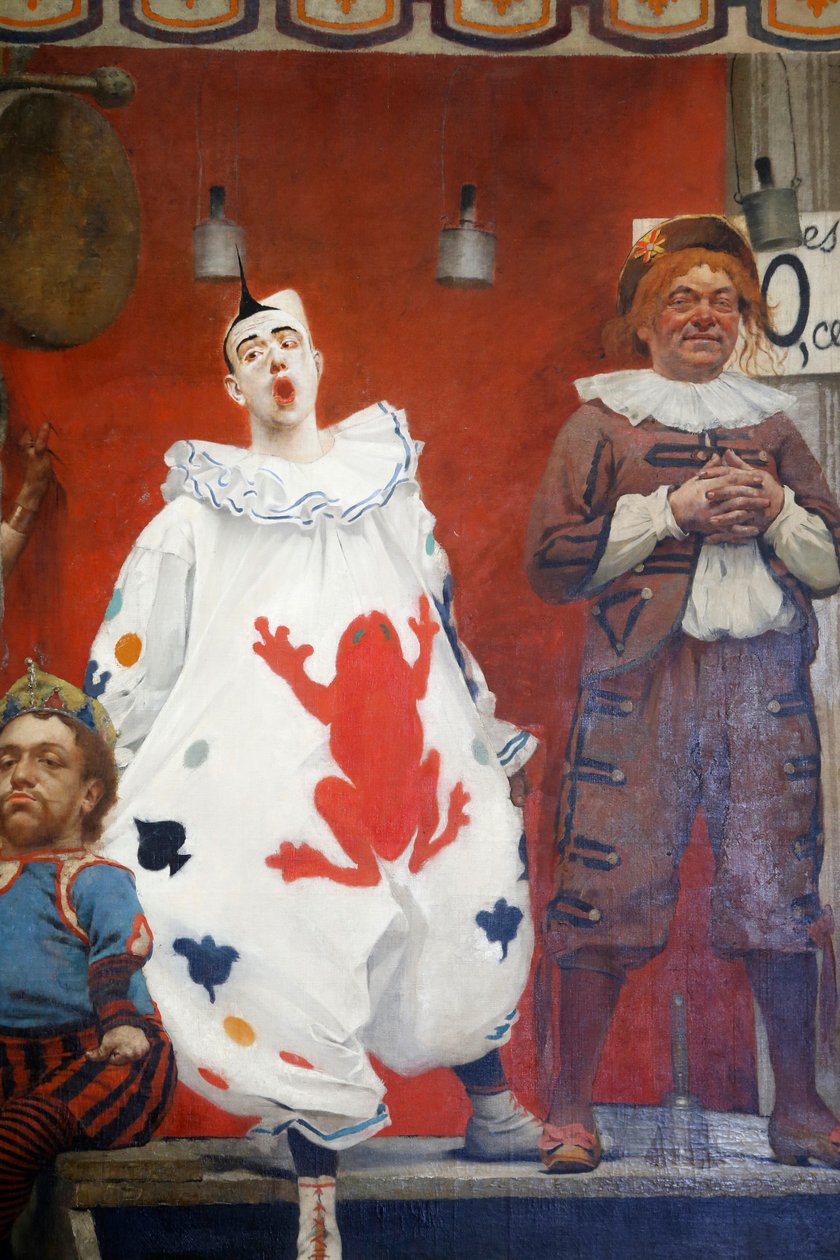 Os acrobatas, detalhe, 1888 de Fernand de Cordova Pelez
