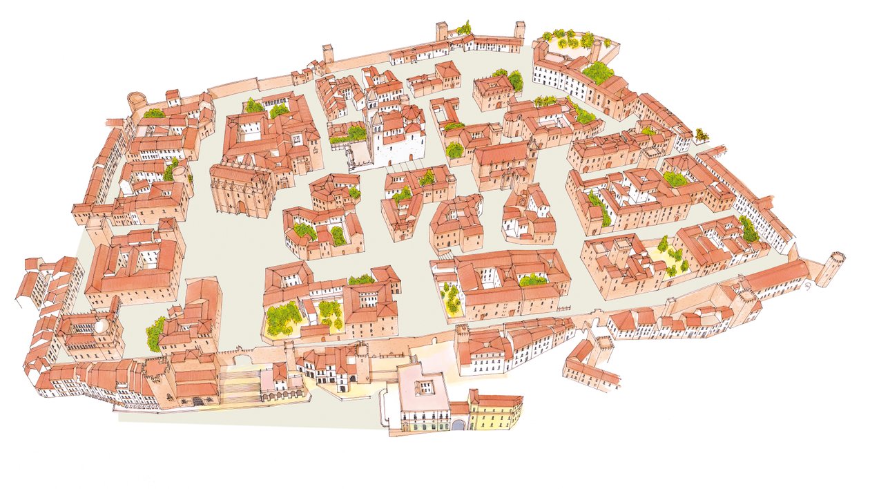 Cáceres, Espanha. Cidade medieval de Fernando Aznar Cenamor