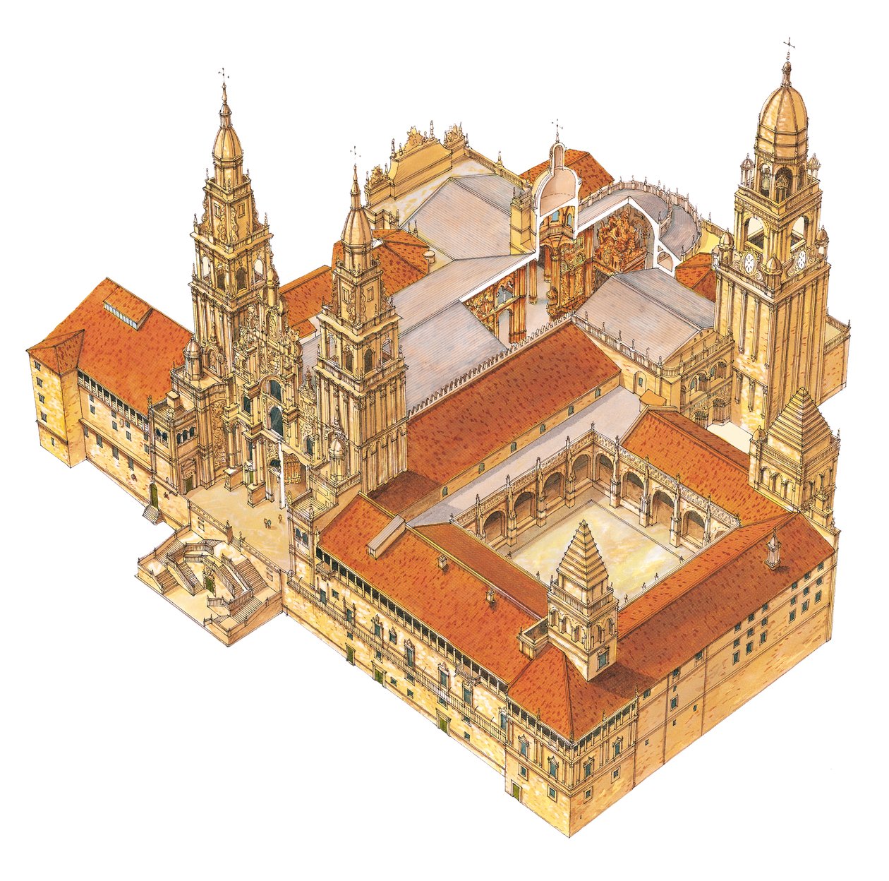 Catedral de Santiago de Compostela. Espanha de Fernando Aznar Cenamor