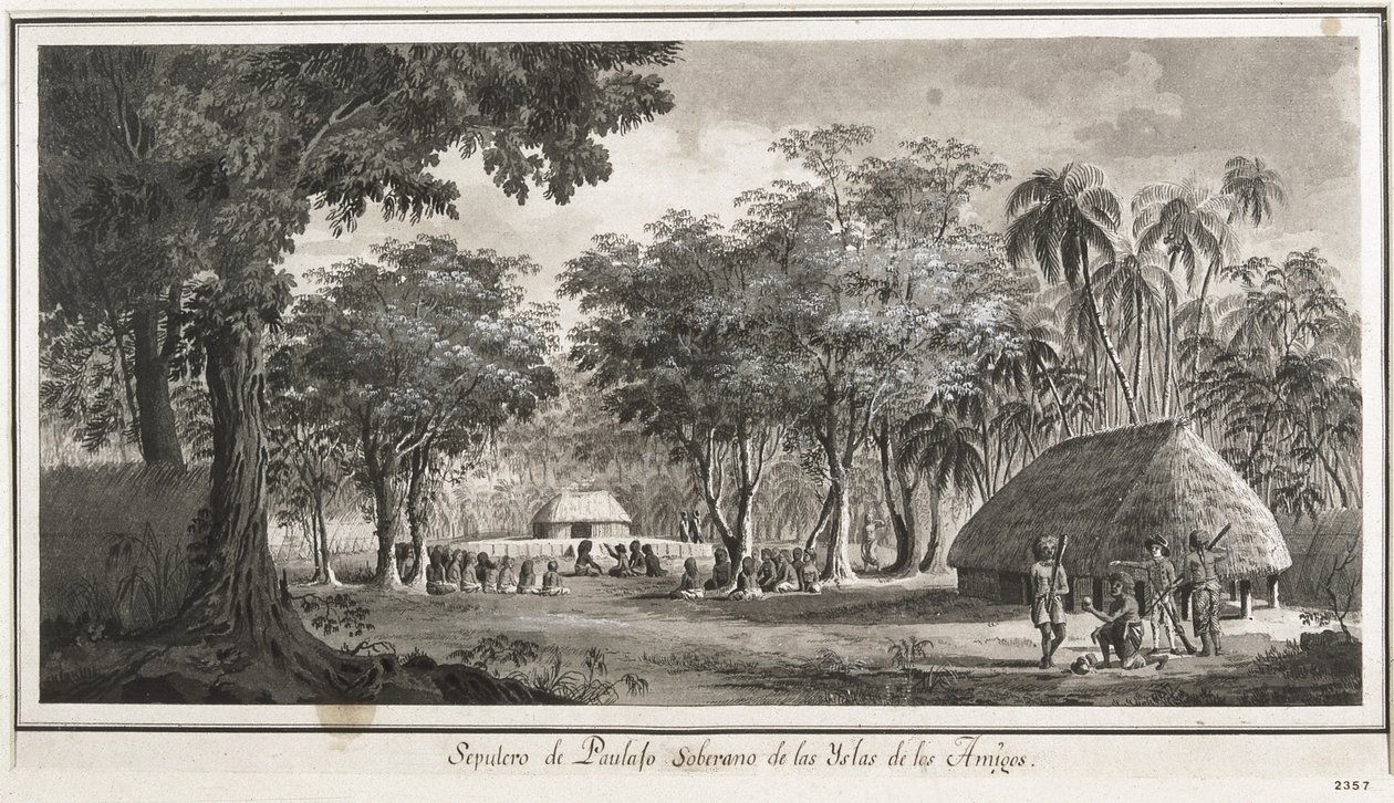 Sepulcro de Paulajo, soberano das ilhas Tonga de Fernando Brambila