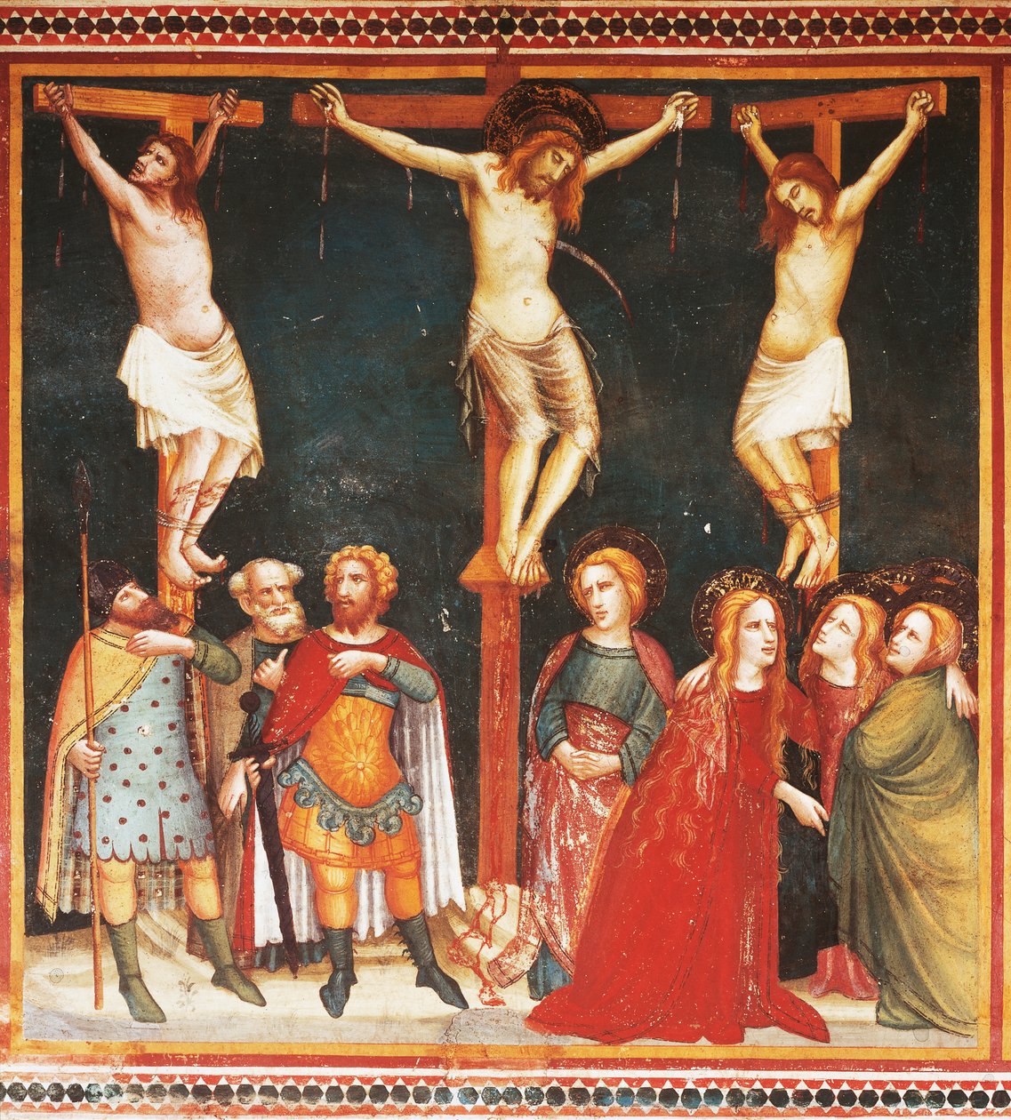 Crucificação (fresco) de Ferrer Bassa