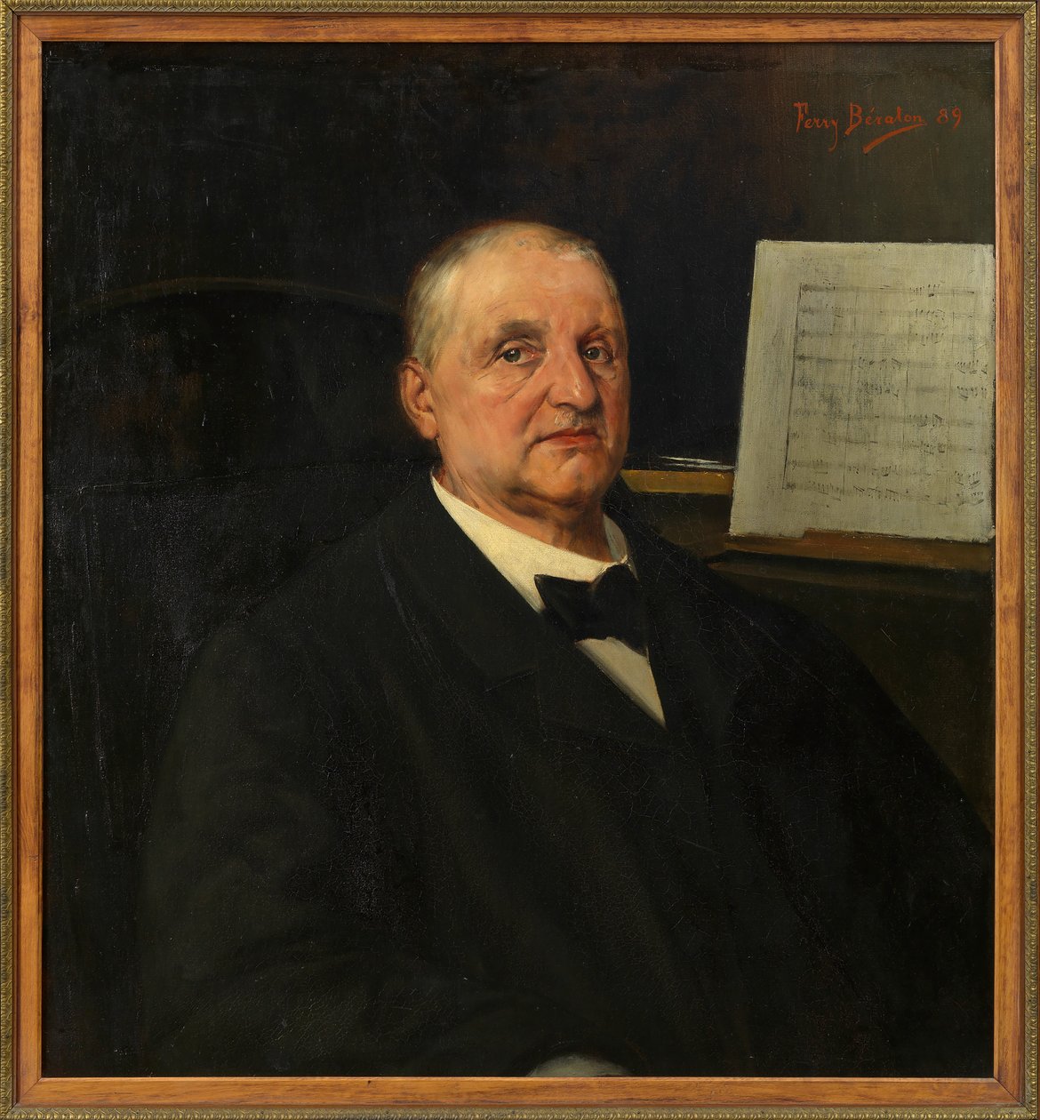 Retrato de Anton Bruckner 1824-1896, 1889. de Ferry Bératon