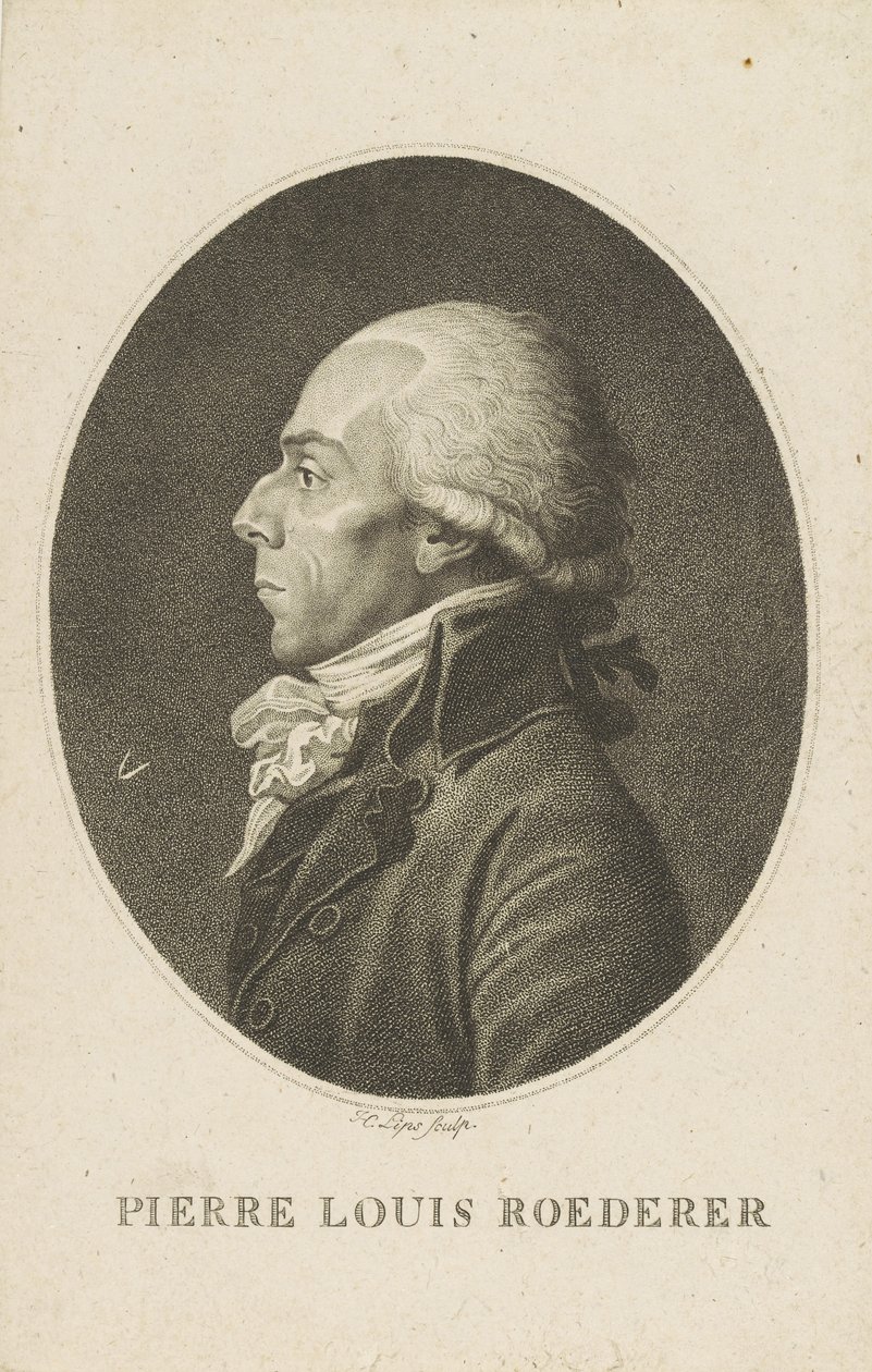 Retrato de Pierre-Louis Roederer 1754-1835. de Fiessinger