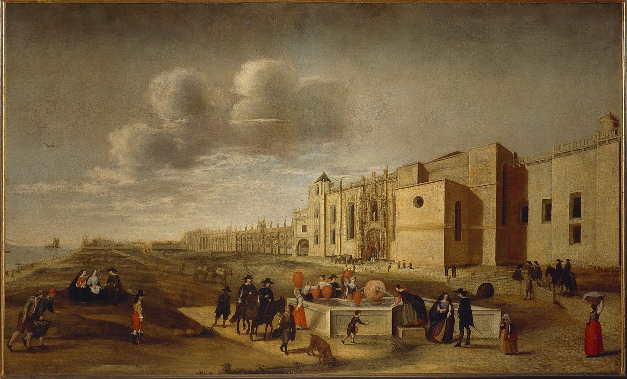 Vista panorâmica do Mosteiro dos Jerónimos e Praça de Belém, Lisboa de Filipe Lobo