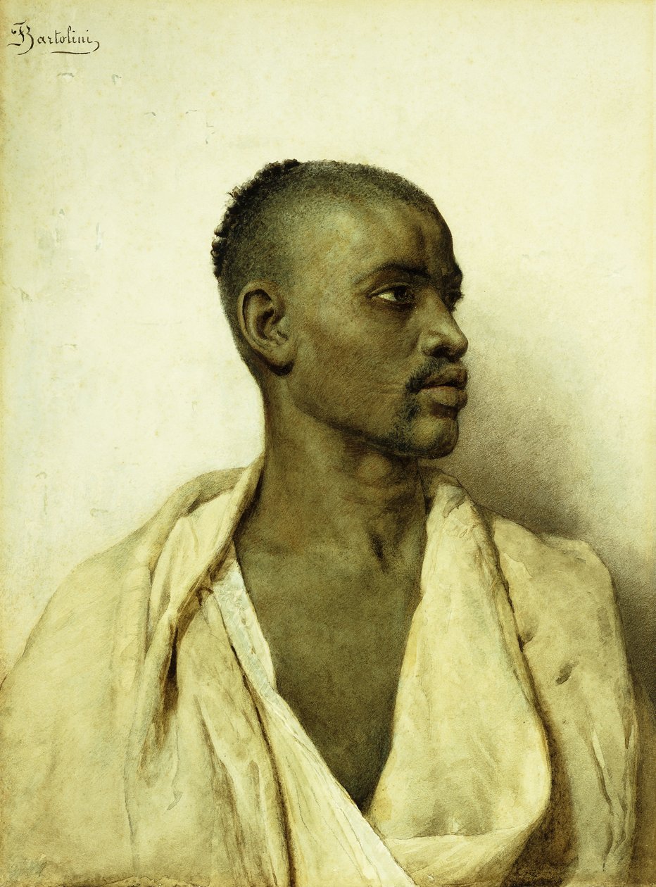 Retrato de um homem árabe, de Filipo or Frederico Bartolini
