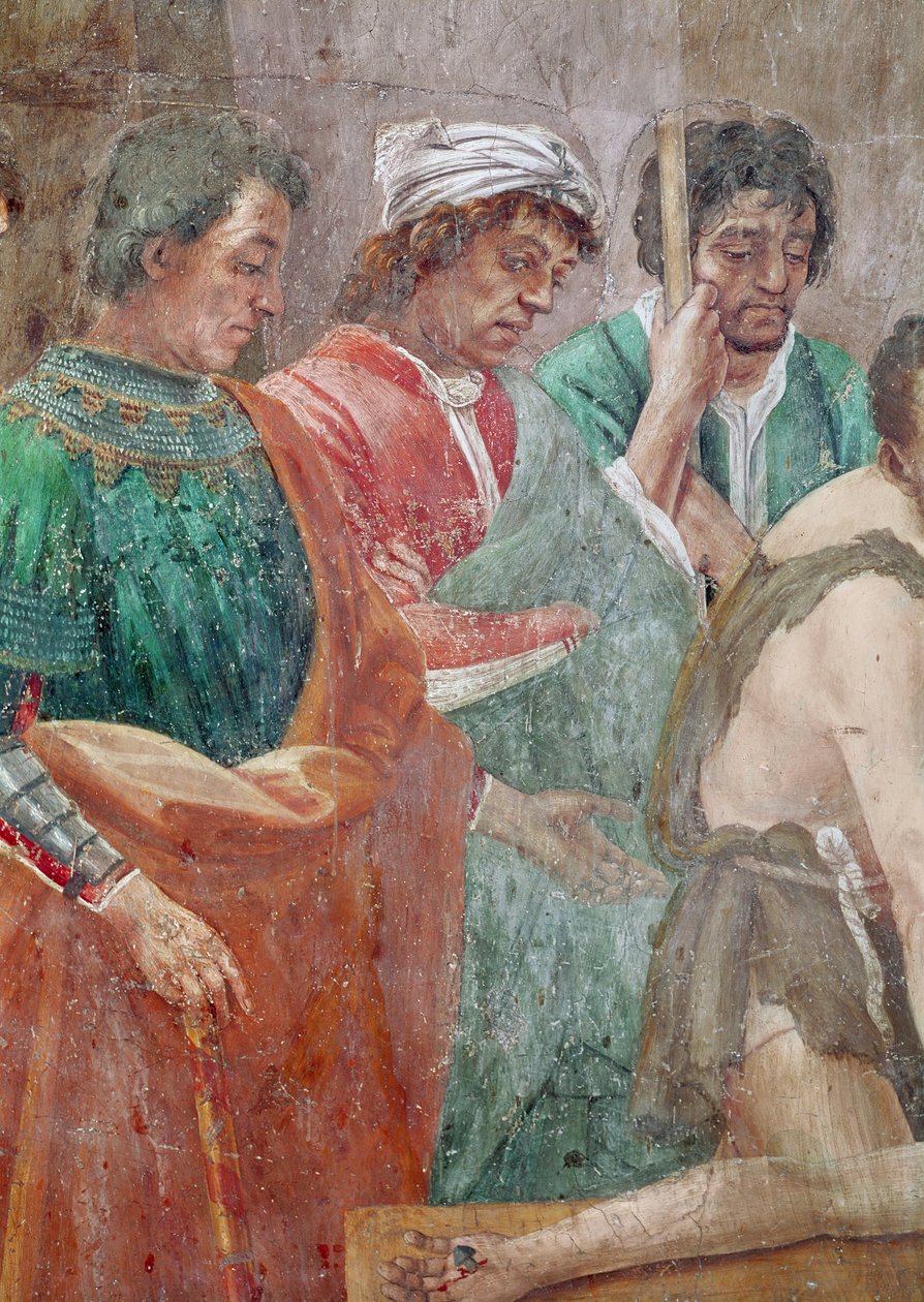 Detalhe da Crucificação de São Pedro, c.1480 (detalhe de 237996) de Filippino Lippi
