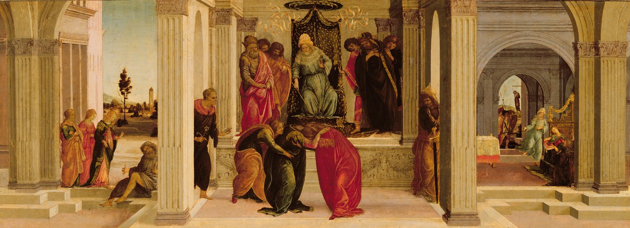 Cenas da História de Ester de Filippino Lippi