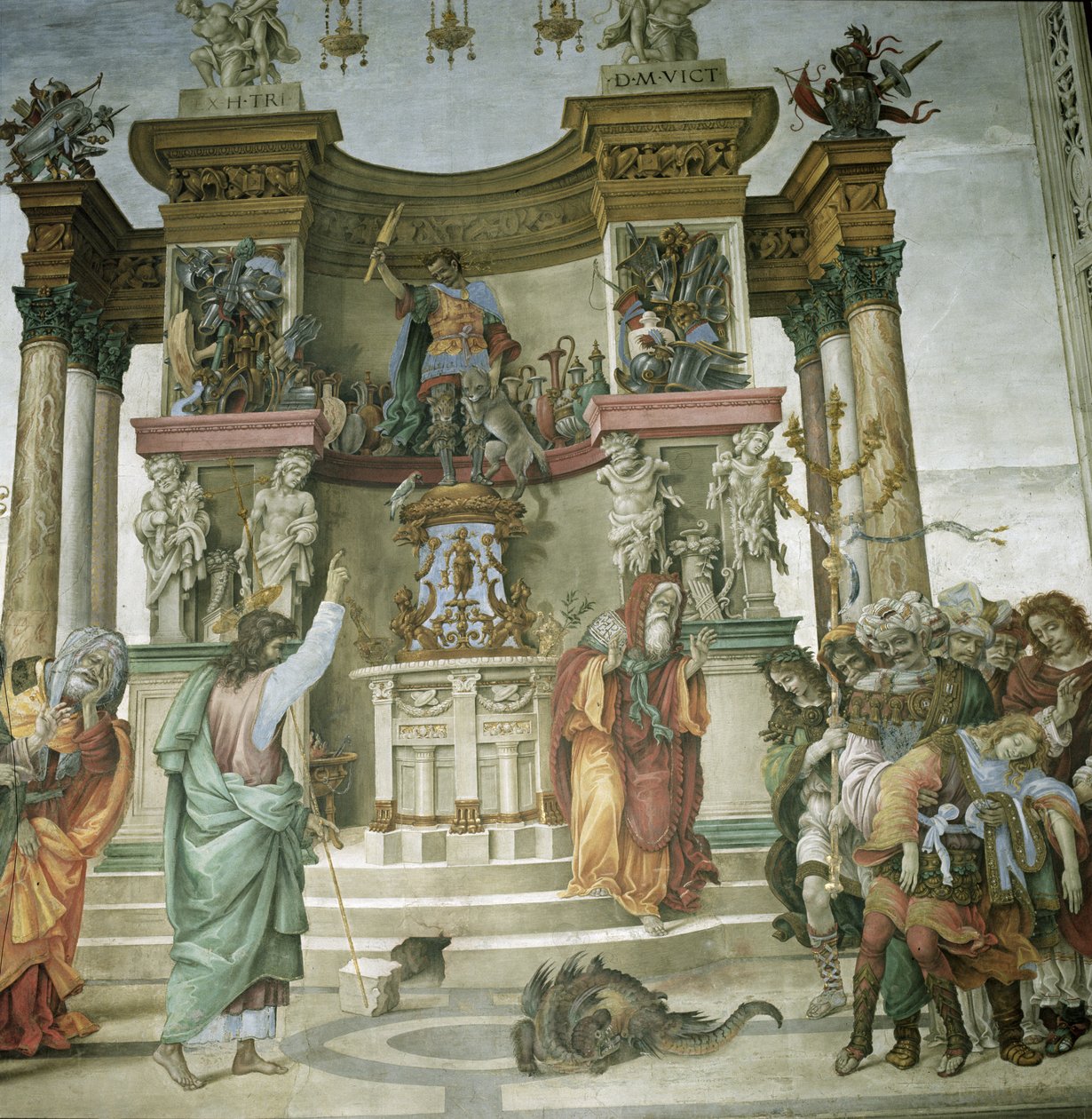 São Filipe Exorcizando um Demônio, c.1497-1500 de Filippino Lippi