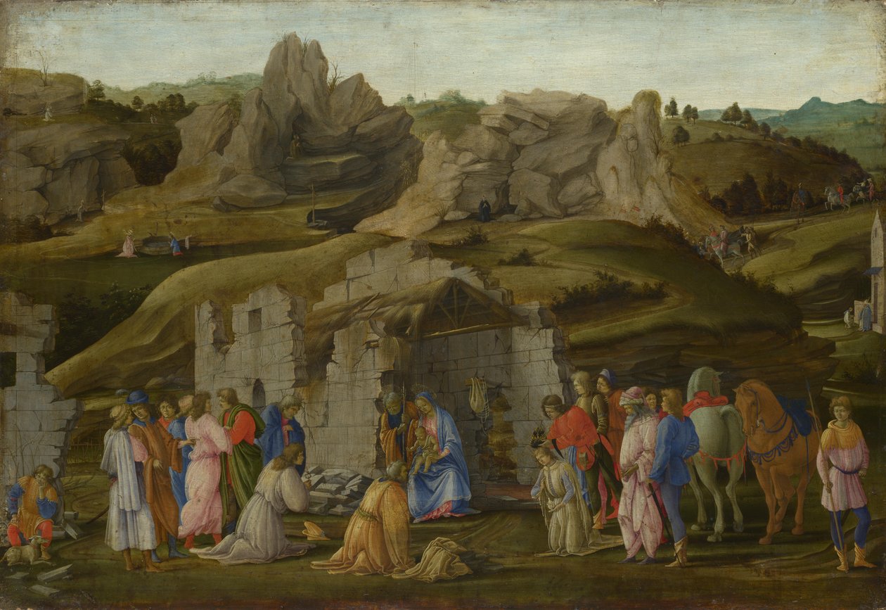 A adoração dos reis de Filippino Lippi