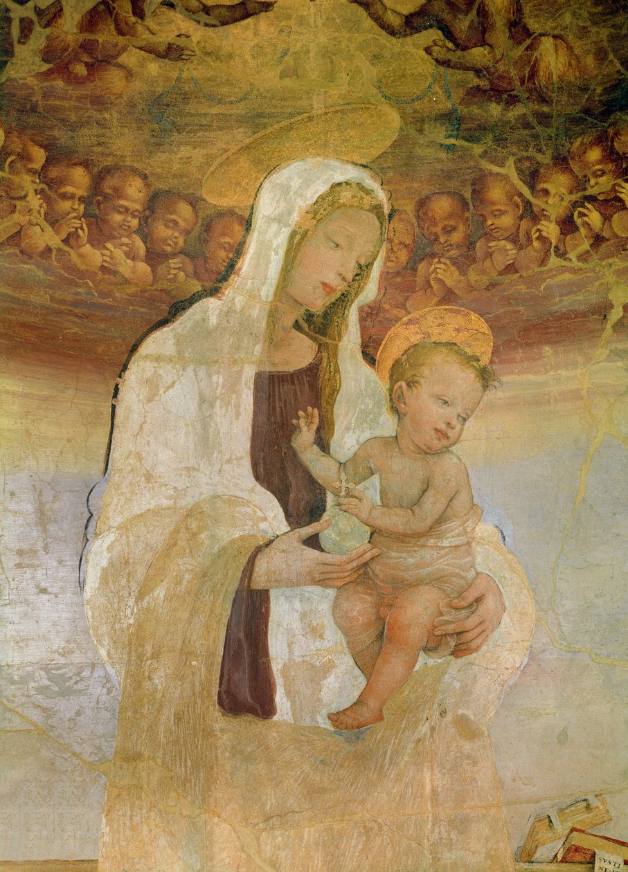A Virgem e a Criança, do século XV de Filippino Lippi