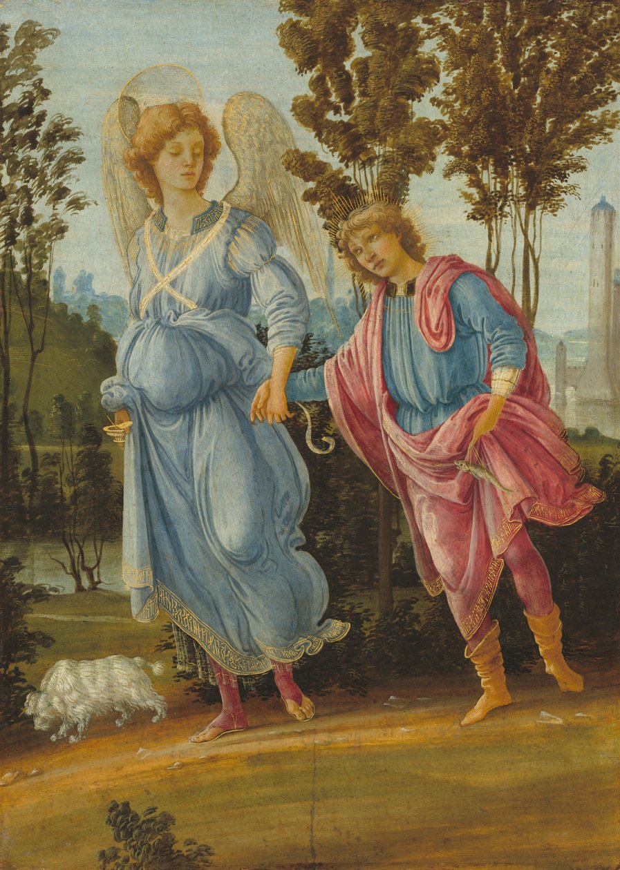 Tobias e o anjo de Filippino Lippi