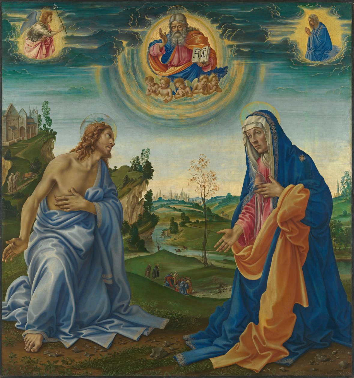 A intercessão de Cristo e de Maria de Filippino Lippi