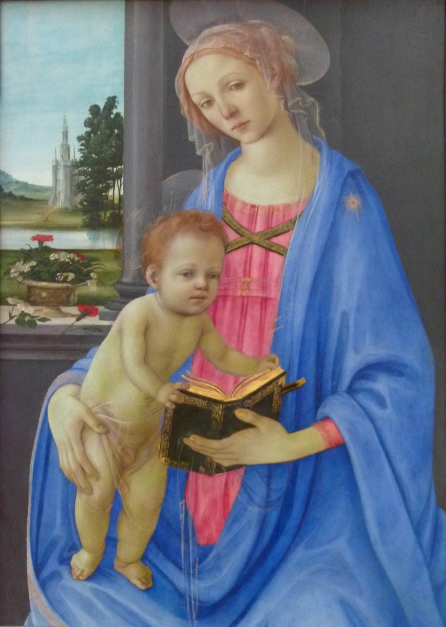 Alemão: Maria mit dem Kind Madonna and Child de Filippino Lippi