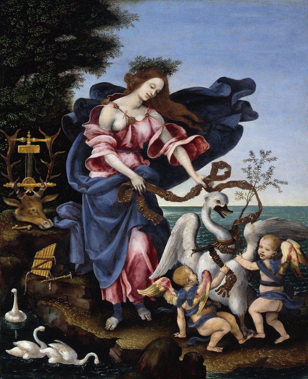 Italiano: Alegoria da Música Alegoria da Música (Erato) de Filippino Lippi