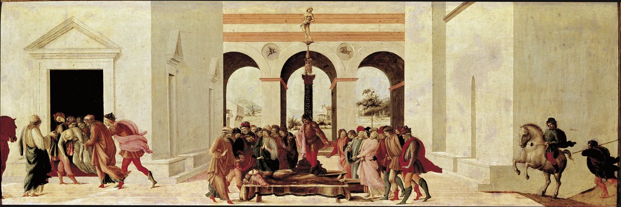 A morte de Lucrece (Detrempe na madeira de Filippino Lippi
