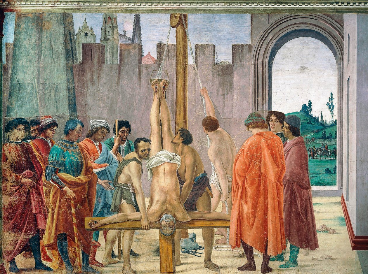 Martírio de São Pedro, de Filippino Lippi de Filippino Lippi