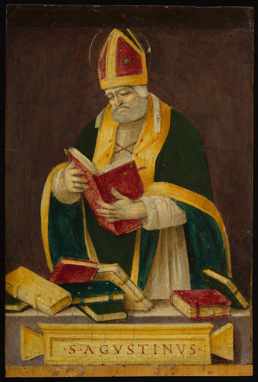 Santo Agostinho, c.1490 (têmpera no painel) de Filippino Lippi