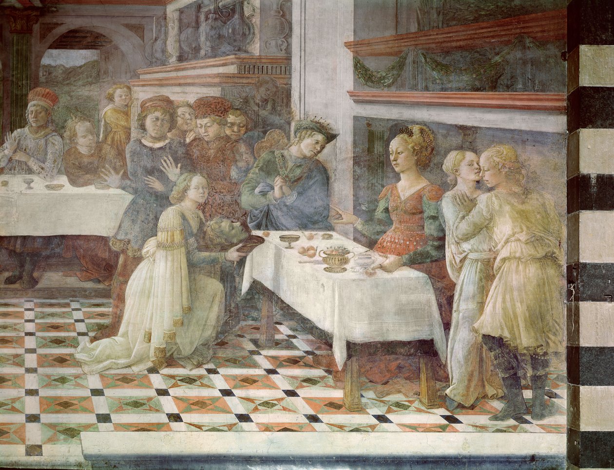 A festa de Herodes, 1452-64 de Filippino Lippi