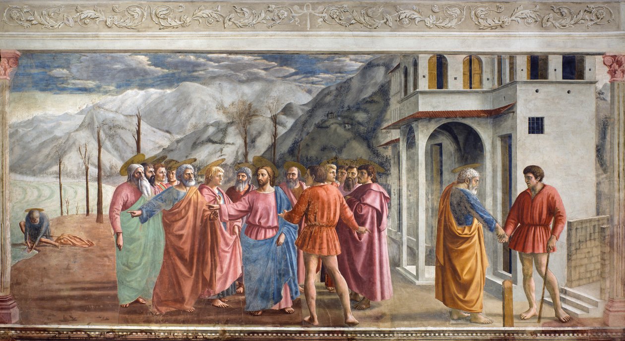O dinheiro do Tributo de Filippino Lippi