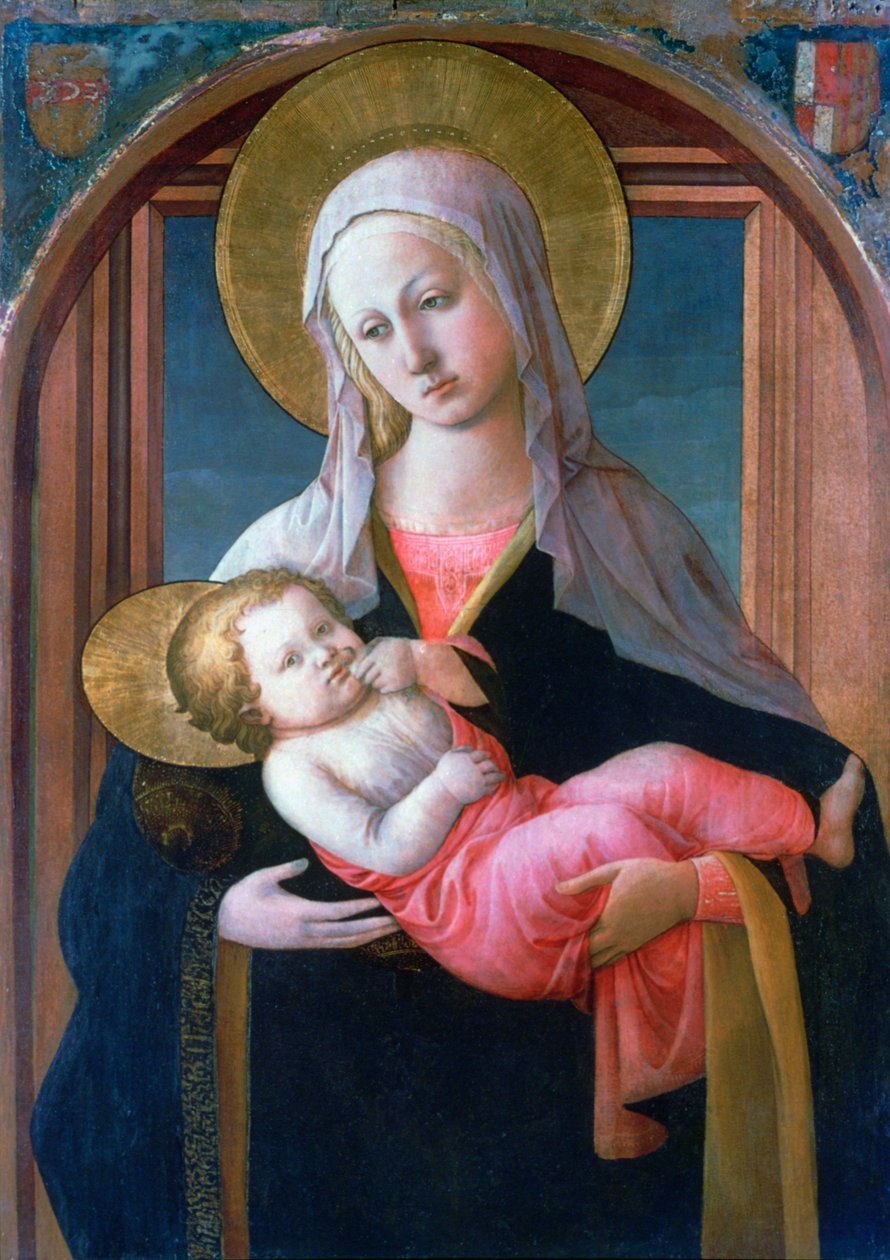 A Virgem e o Menino, c1450-1460 de Filippino Lippi