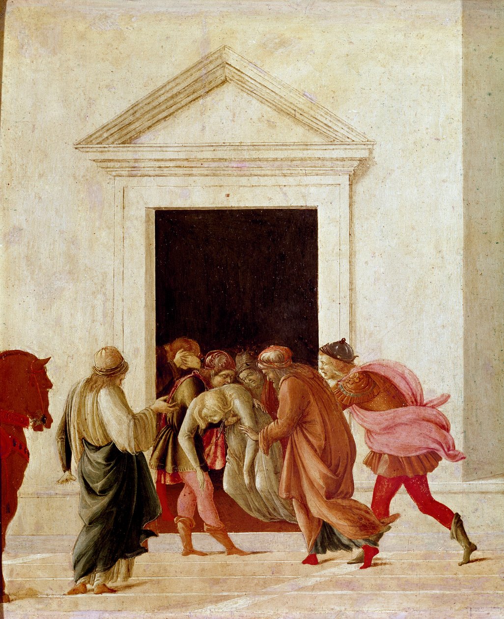 A morte de Lucrece Lucrece (lucrezia ou Lucretia) dama romana do século VI a.C. chega à morte após ter sido vítima da violência de Sextus Tarquin. Tarquínio é caçado desde Roma. Detrempe na madeira por Lippi filipino (1457-1504) de Filippino Lippi