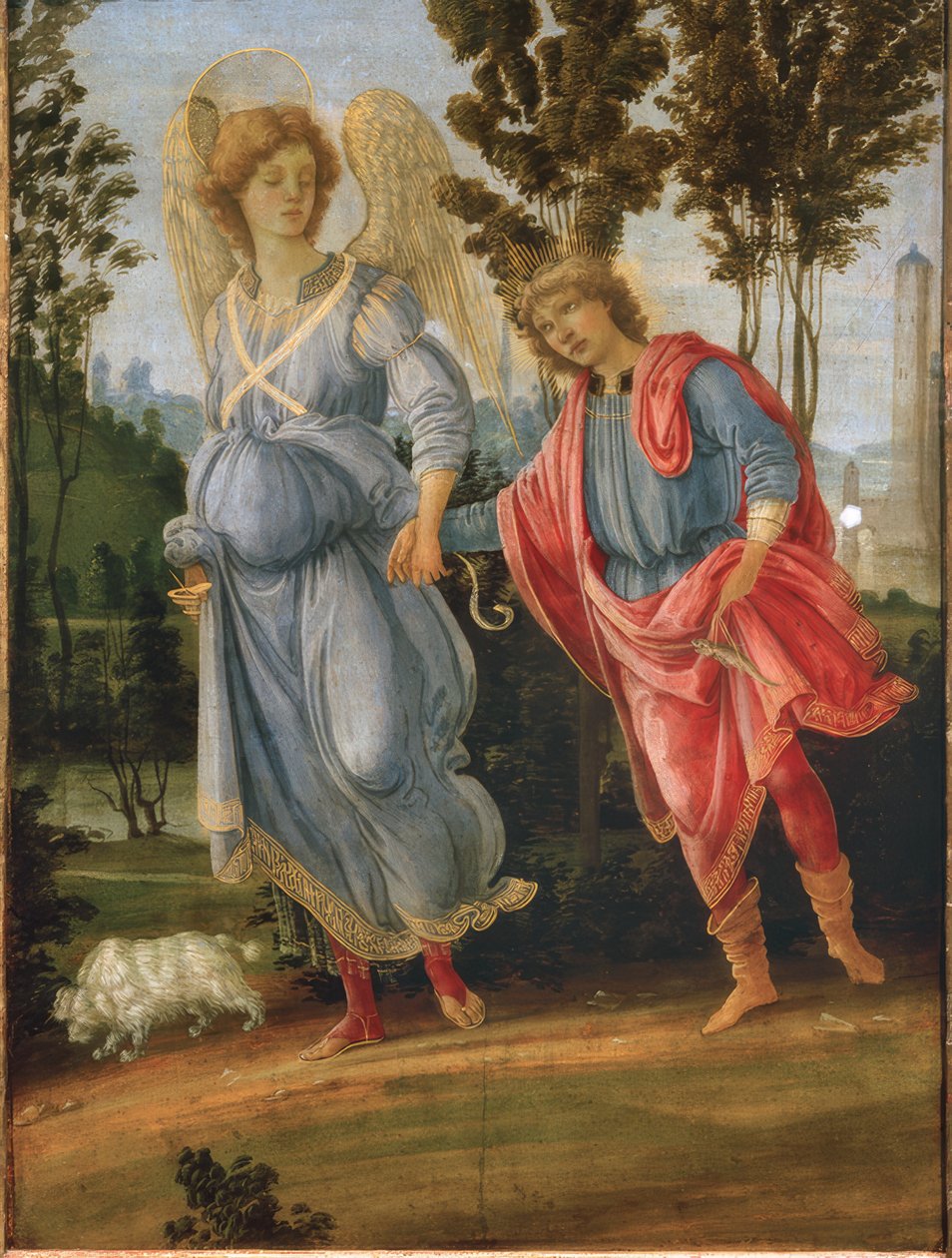 Tobias com o anjo de Filippino Lippi