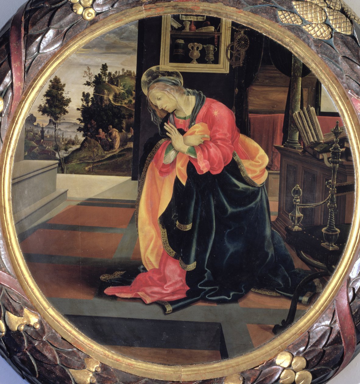 Virgin Announced, 1483 (painel) de Filippino Lippi
