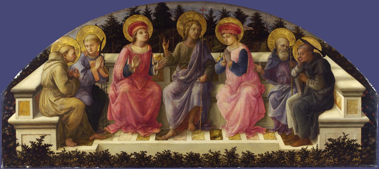 Sete santos de Fra Filippo Lippi