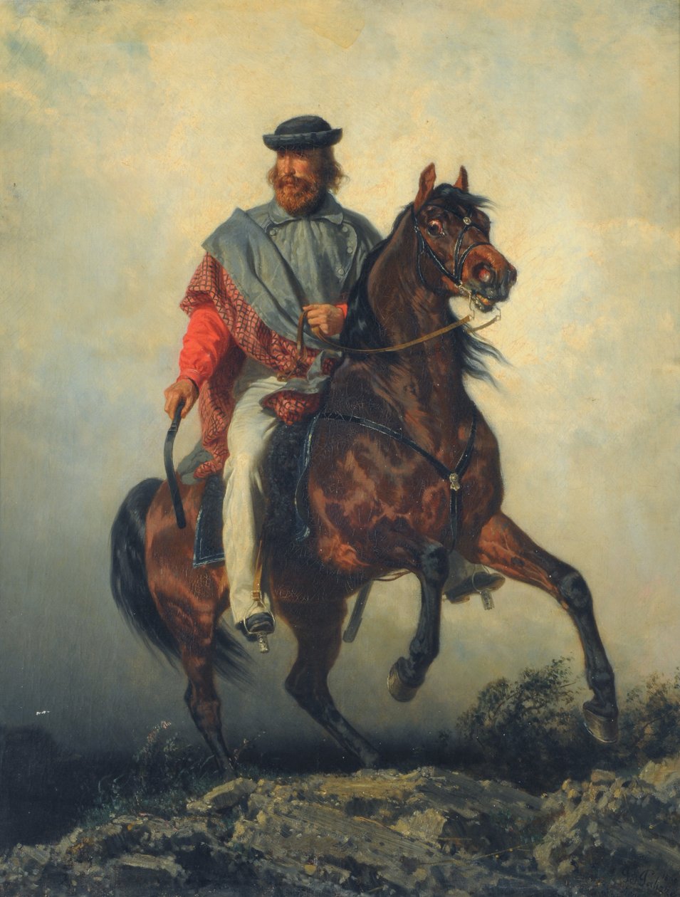 Garibaldi (Garibaldi a cavalo) de Filippo Palizzi