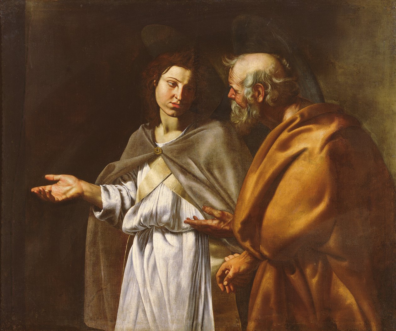 São Pedro entregue por um anjo de Filippo Vitale