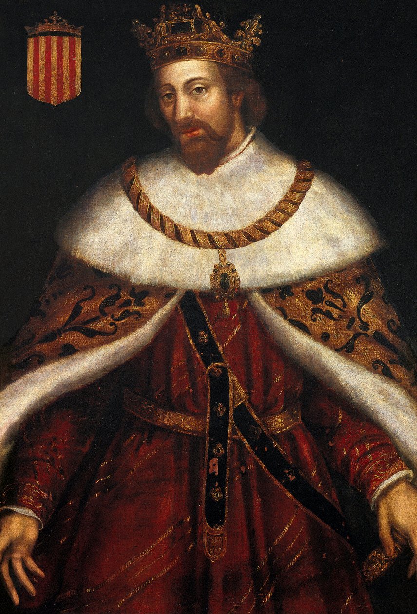 Retrato de Jaime I, chamado o Conquistador, rei de Espanha de Filippo Ariosto