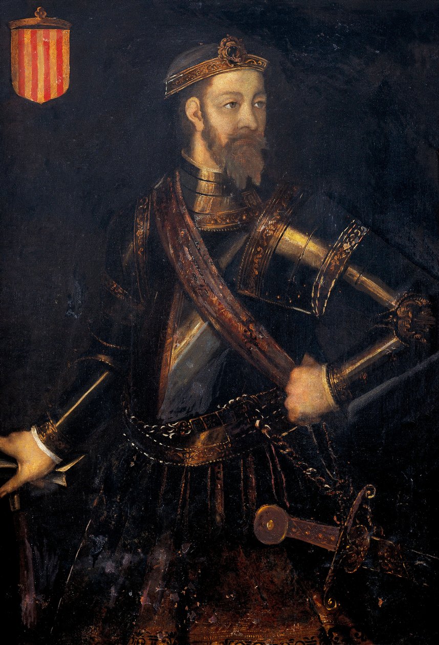 Retrato de Ramon (Raymond) Borell I (972-1017), conde de Barcelona, Gerona e Ausona de Filippo Ariosto