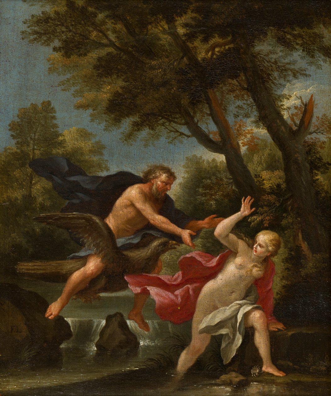 Júpiter montado numa Águia, c.1643-94 (óleo sobre tela) de Filippo Lauri