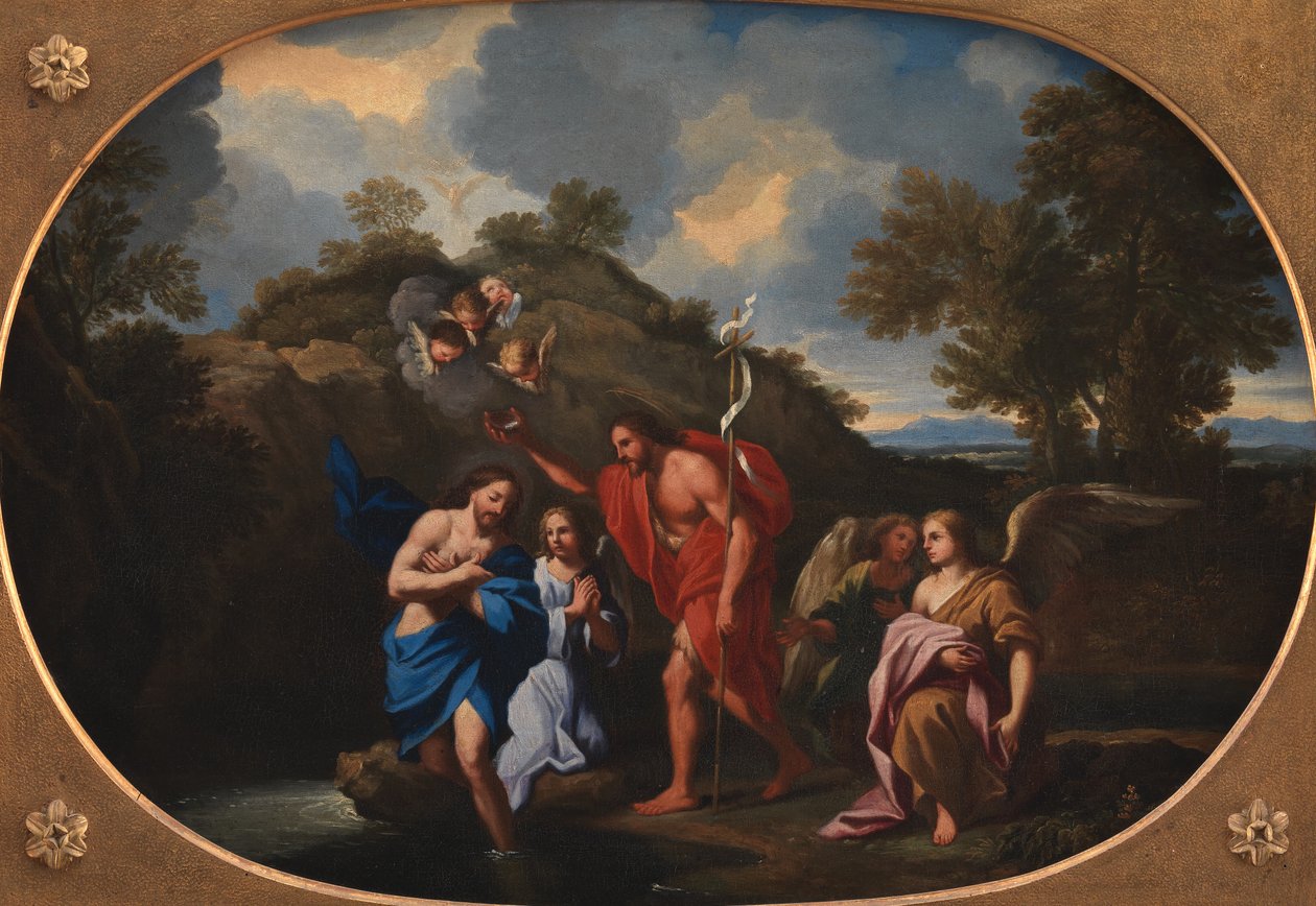 O Batismo de Cristo de Filippo Lauri
