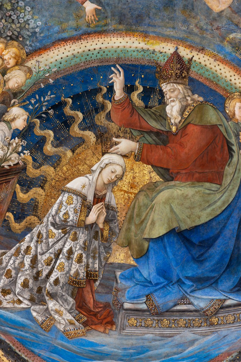 Coroação de Maria, detalhe de Filippo Lippi
