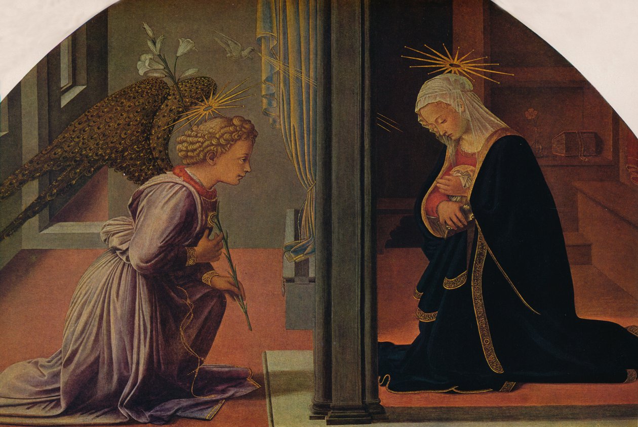 A Anunciação, c1435-1440 de Fra Filippo Lippi