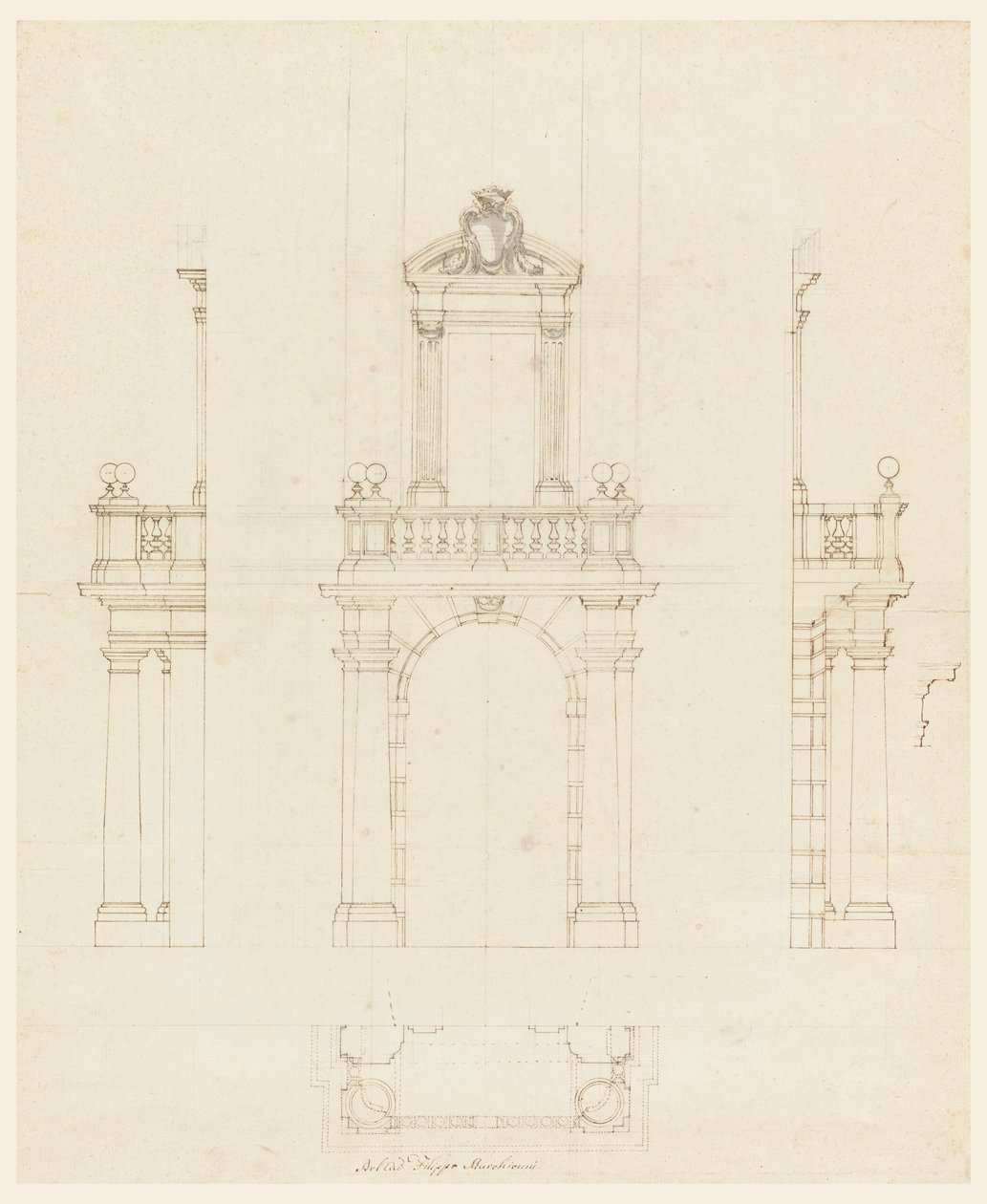 Caixa de porta e moldura de uma porta de Filippo Marchionni