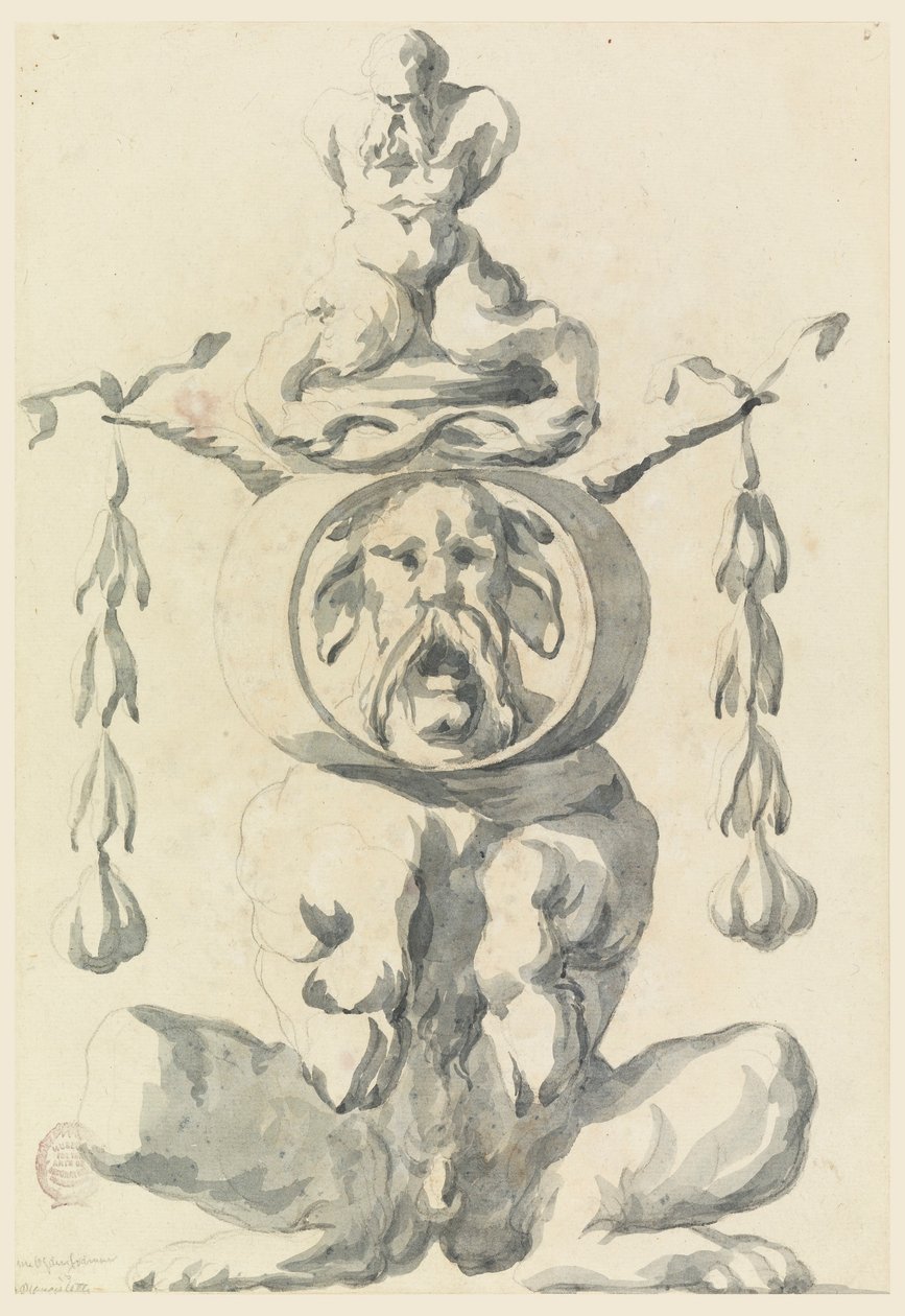 Desenho, Figura grotesca, 1550-1625 de Filippo Marchionni
