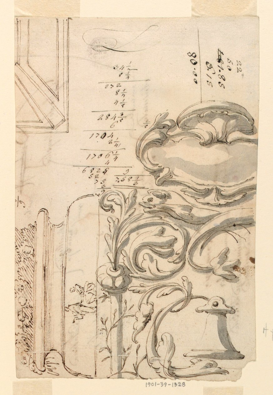 Desenho, Esboços, ca. 1750 de Filippo Marchionni