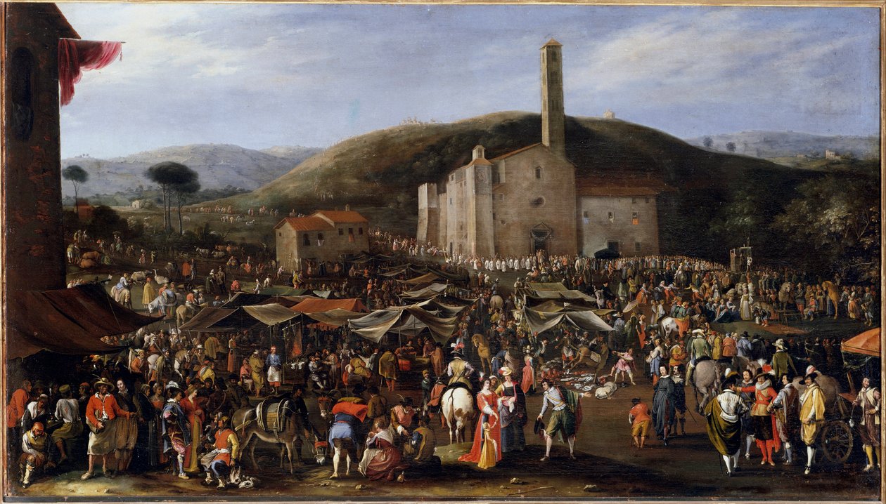 A feira de Impruneta. Duque Cosimo II de
