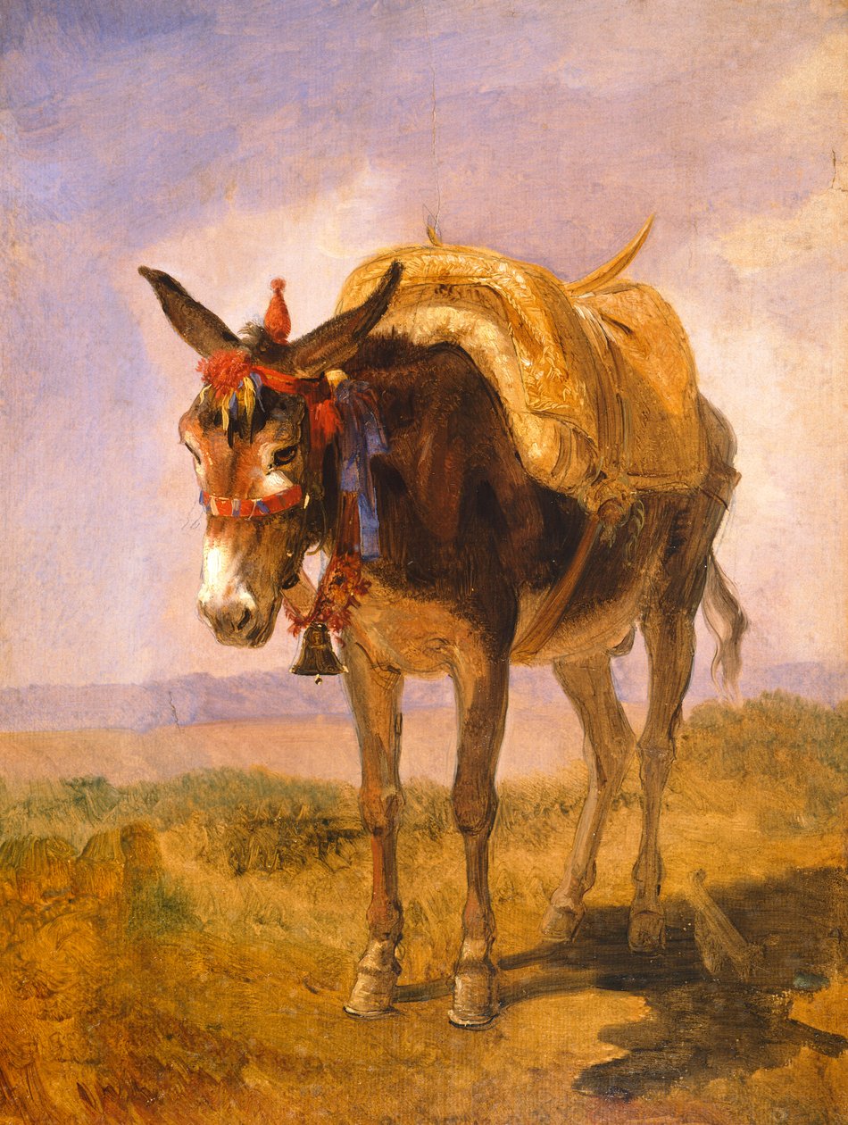 O empilhador (óleo sobre tela) de Filippo Palizzi