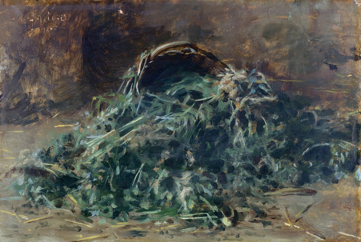 Cesto de legumes de Filippo Palizzi