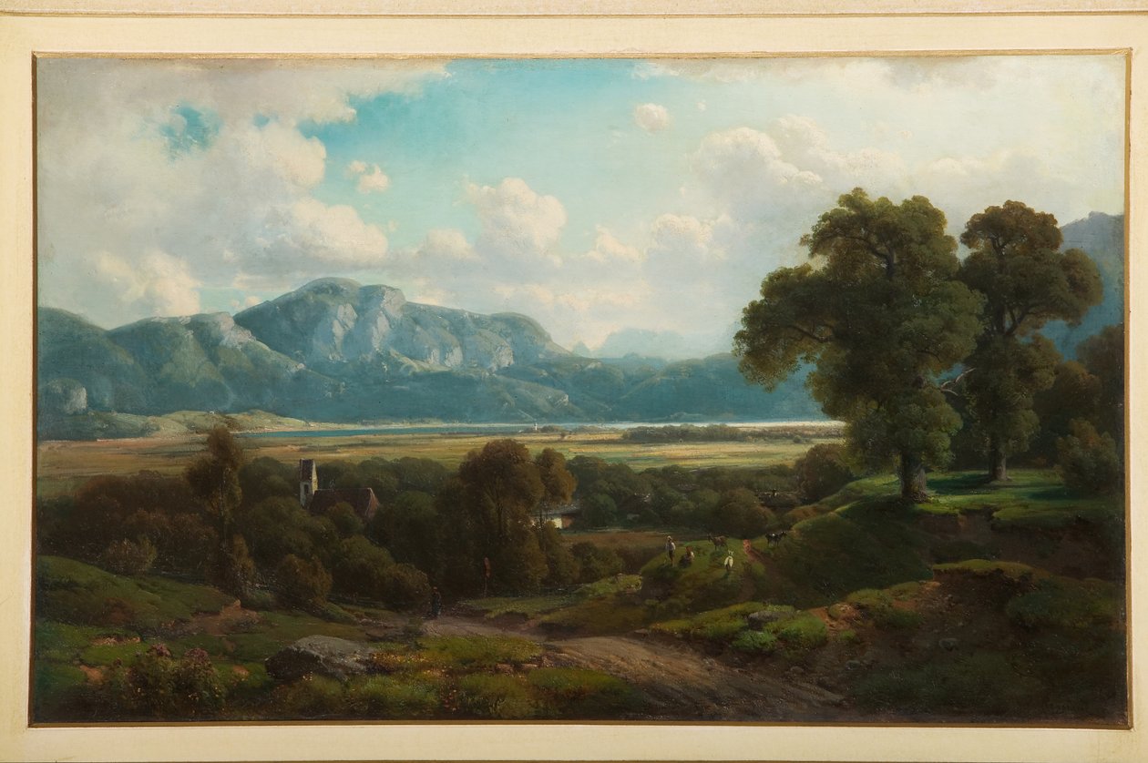 Paisagem Arcaica (óleo sobre painel) de Filippo Reggiani