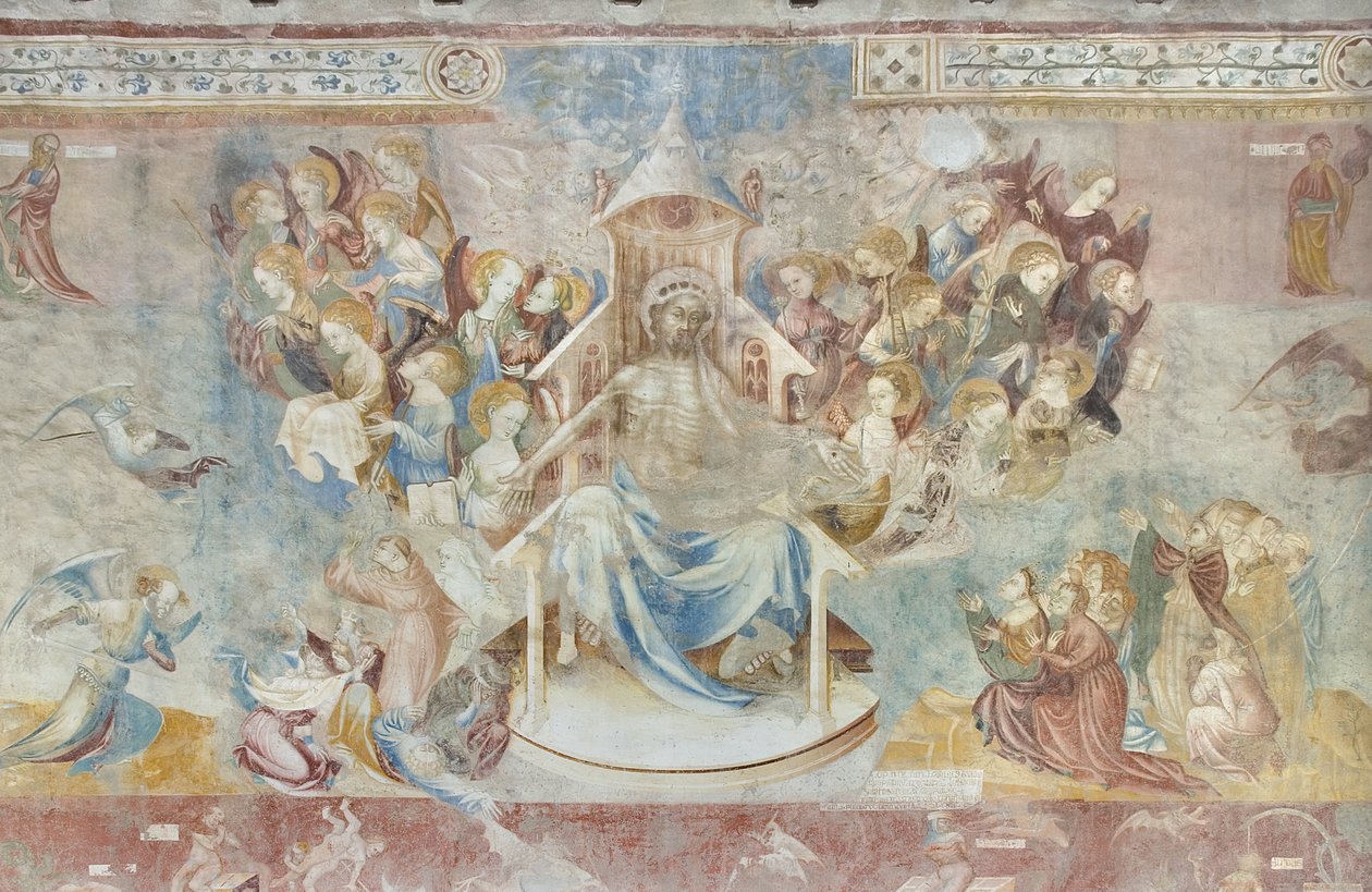 O último julgamento, c.1400 de Filippolo de and Veris da Milano Veris da Milano